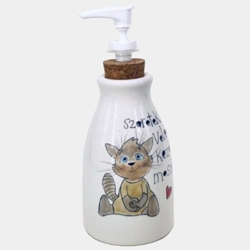 Cicás szappanadagoló - szeretek Veled kezet mosni!