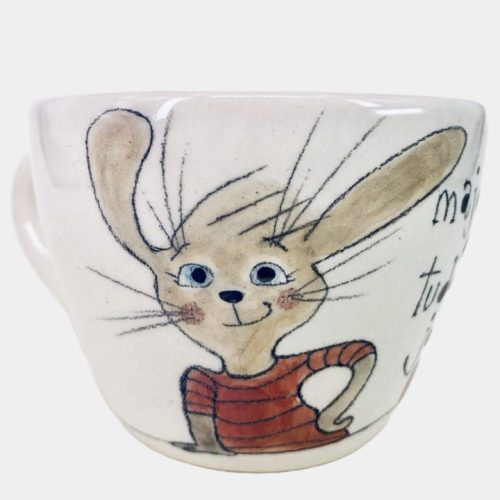Nyuszis cappuccino csésze - majd én tudom, jó?
