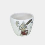 Nyuszis cappuccino csésze vicces felirattal