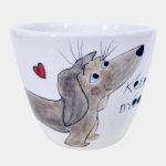 Tacsis cappuccino kézműves kerámia