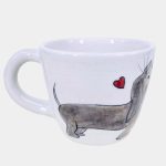 Tacsis cappuccino kézműves kerámia