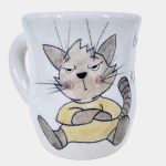 Cicás espresso csésze kézműves kerámia