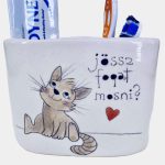 Cicás fogkefetartó 3 lyukú - jössz fogat mosni?