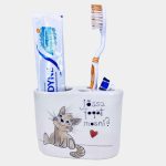 Cicás fogkefetartó 3 lyukú - jössz fogat mosni?