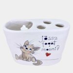 Cicás fogkefetartó 3 lyukú - jössz fogat mosni?