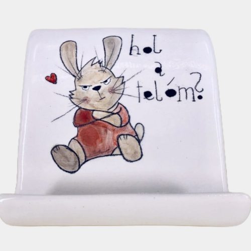 Nyuszis telefontartó - hol a telóm?