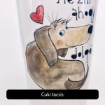 Tányér egyedi felirattal