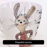 Tányér egyedi felirattal