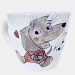 Tacsis kerámia csésze vicces felirattal