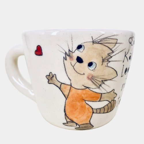 Cicás cappuccino csésze - csak kávé legyen meg térerő!