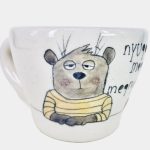 Macis cappuccino csésze kézműves kerámia