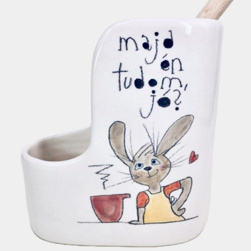 Nyuszis fakanáltartó - majd én tudom, jó?