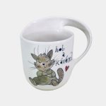 Cicás kerámia bögre jobbkezes fogással