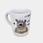 Macis bögre kézműves kerámia vicces felirattal