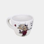 Cicás cappuccino csésze kézműves kerámia