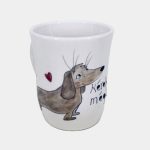 Tacsis bögre kézműves kerámia