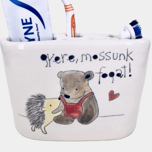 Macis-sünis fogkefetartó 5 lyukú - gyere, mossunk fogat!