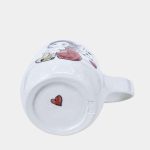 Csajos kerámia bögre jobbkezes fogással