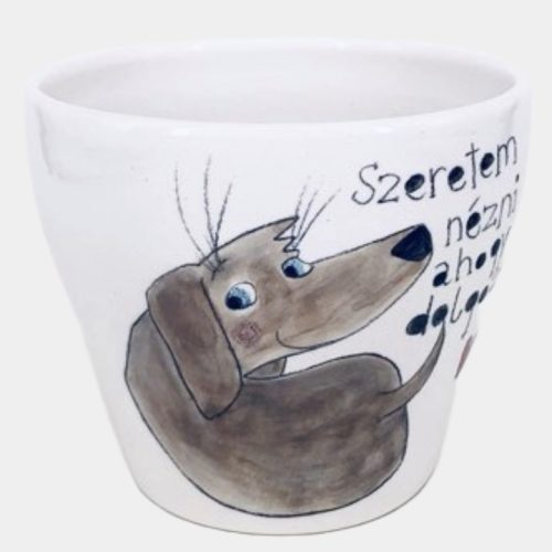 Tacsis kerámia bögre fél literes