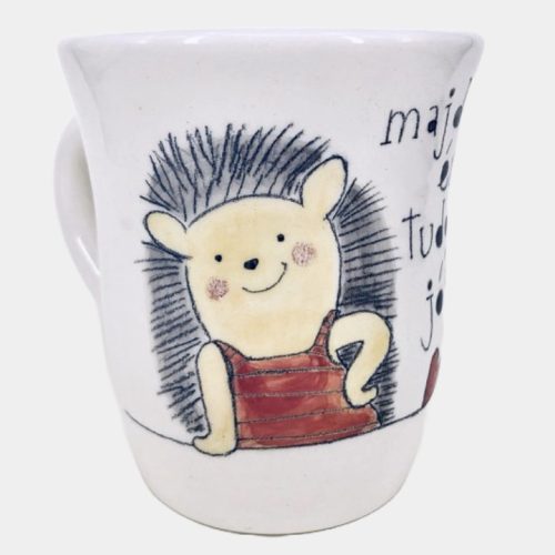 Sünis bögre kézműves kerámia