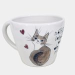 Cicás kerámia bögre fél literes