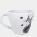 Cicás kerámia bögre fél literes