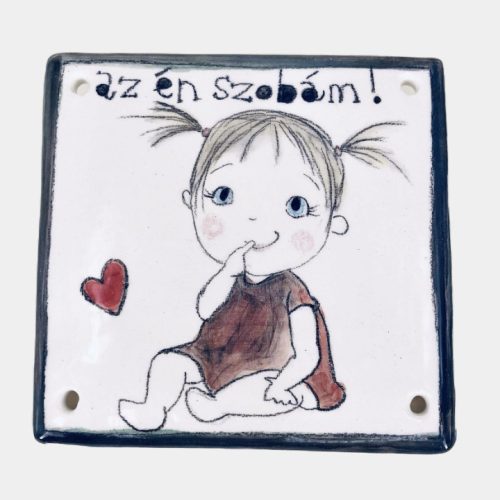 Lányos ajtótábla - az én szobám!