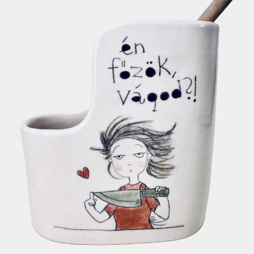 Csajos fakanáltartó - én főzök, vágod?!