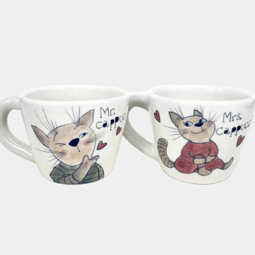 Cicás páros bögre ajándék pároknak