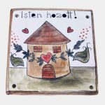 Házikós ajtótábla - Isten hozott!