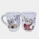 Páros kerámia bögre romantikus ajándék