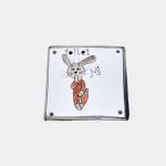 Nyuszis ajtótábla - toilet