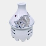 Cicás füstölőtartó házikó