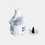 Cicás füstölőtartó házikó