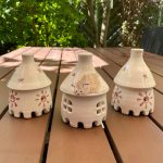 Cicás füstölőtartó házikó